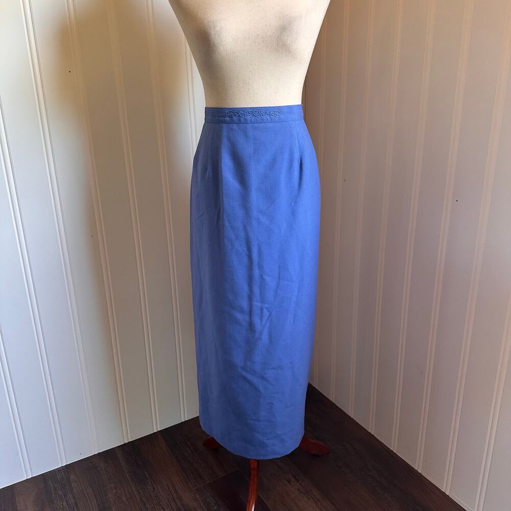 Vintage 80s/90s Blue Skirt Set 16P